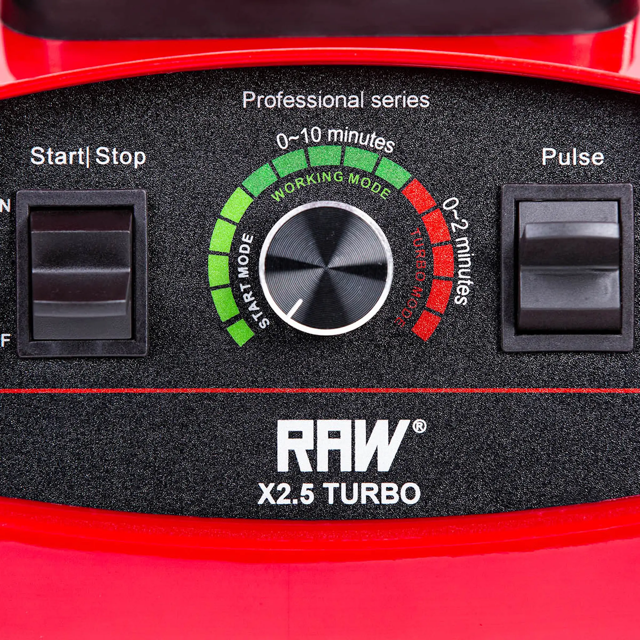 RAW Blender x 2,5 Turbo 2L 1800W Röd