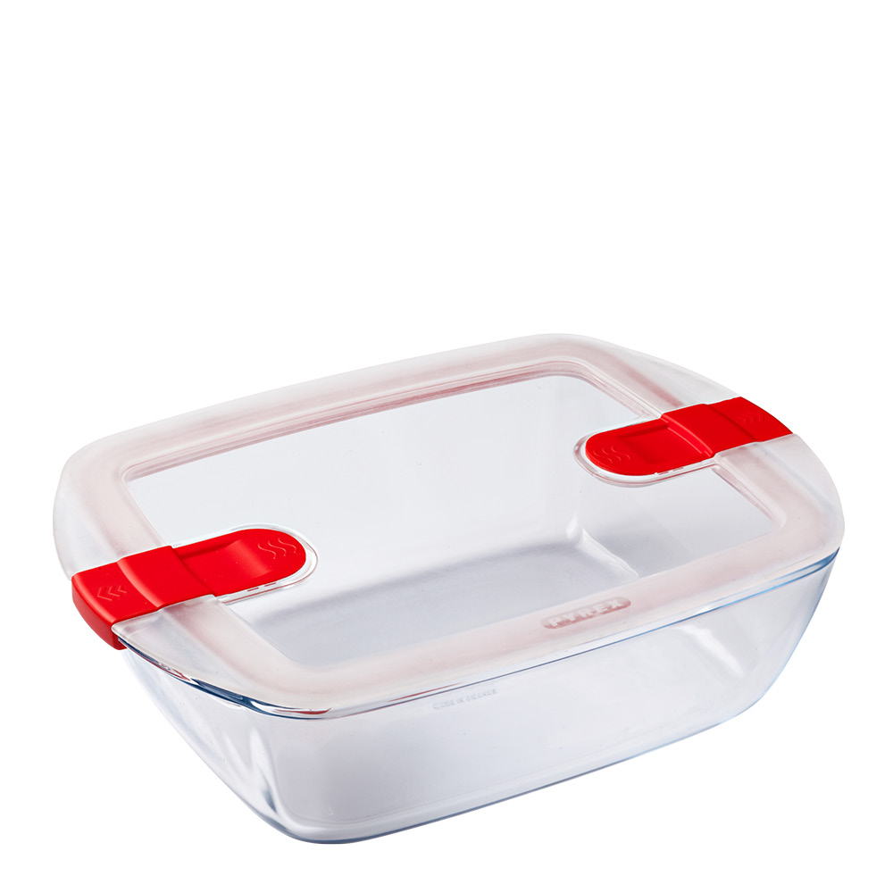 Läs mer om Pyrex - Cook & Heat Ugnsform med Lock 28x20x8 cm