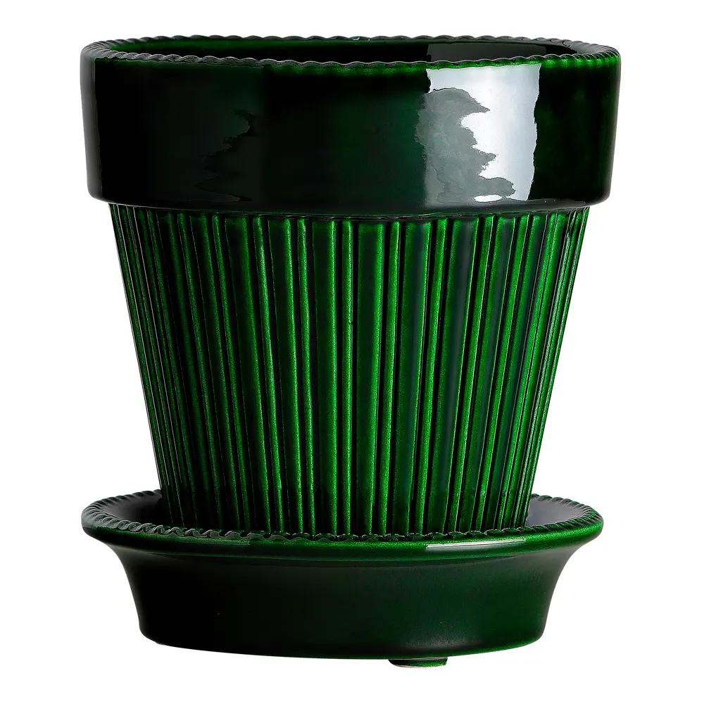 Simona krukke/fat 18 cm grønn emerald