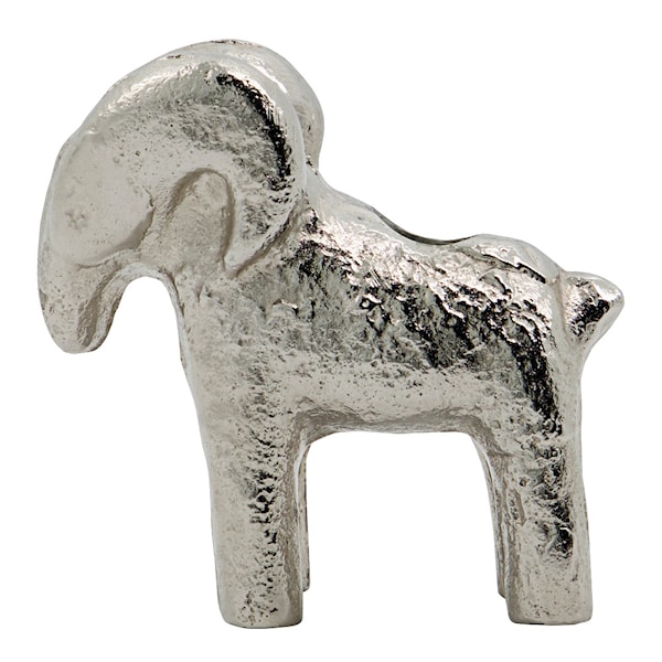 Ram ljusstake 7 cm antiksilver