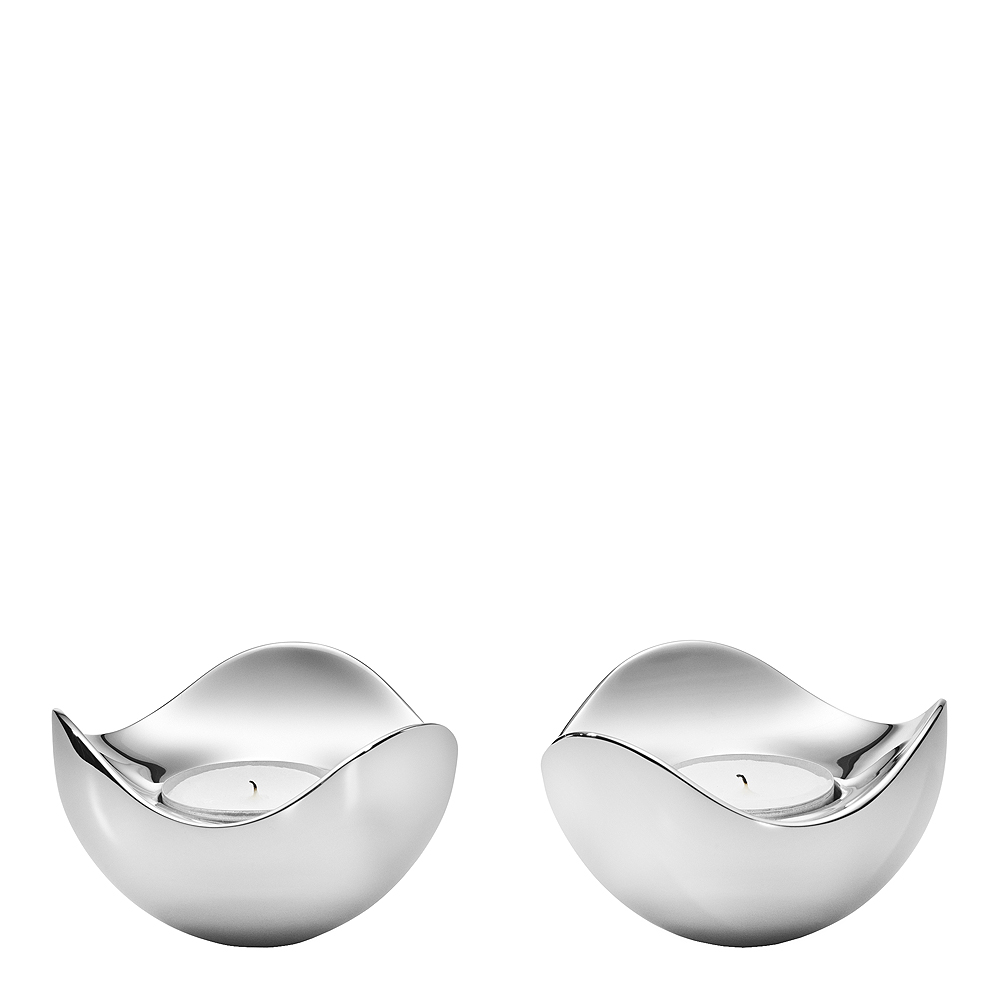 Georg Jensen – In Bloom Ljuslykta 2-pack Blank