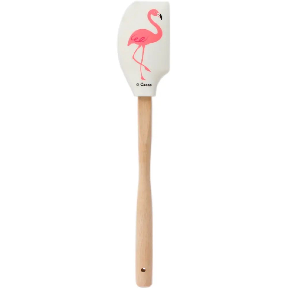 Spatel flamingo m/treskaft 21 cm