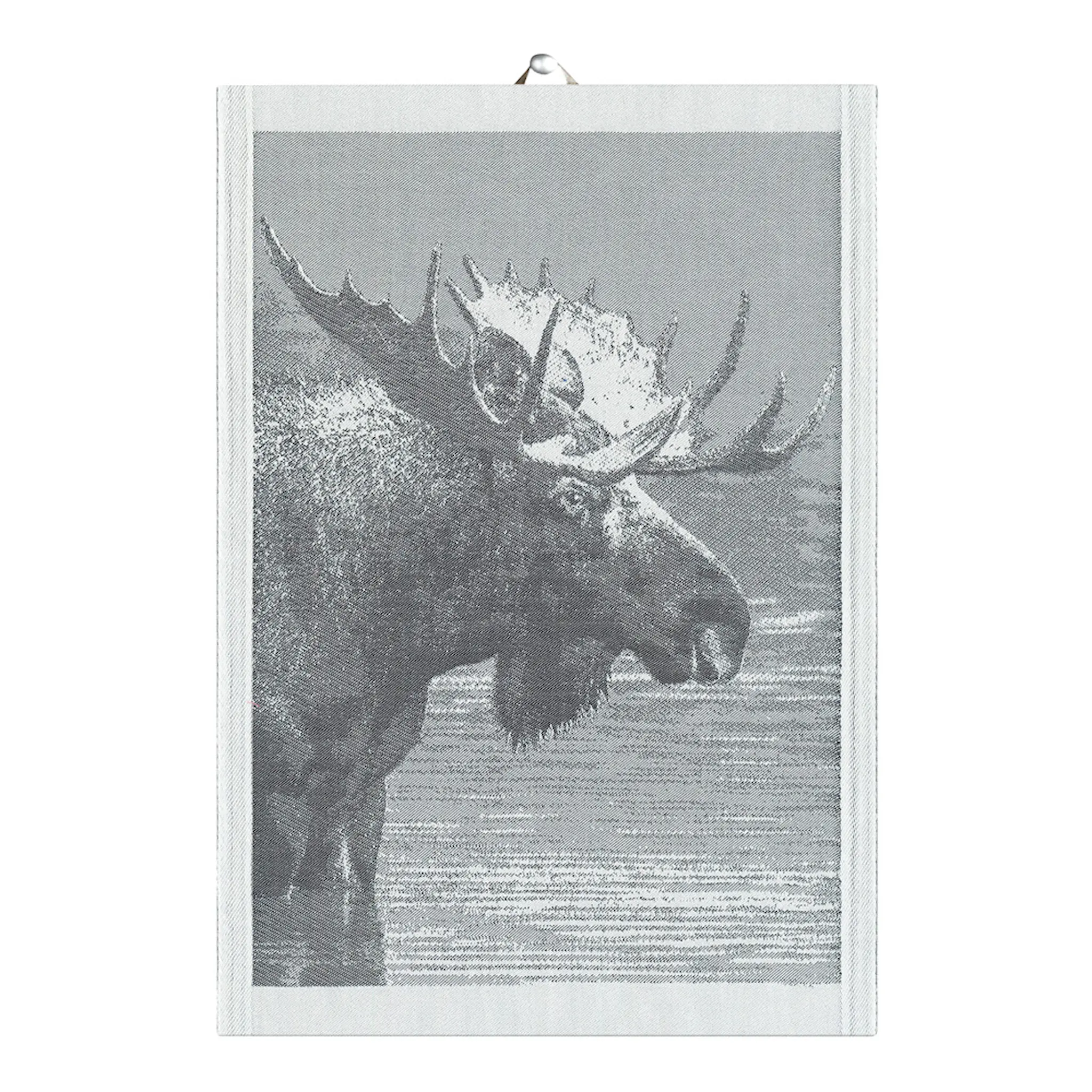 Ekelund Skogens konge håndkle 35x50 cm grå