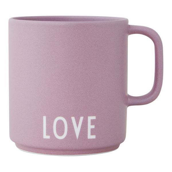 Läs mer om Design Letters - Favourite Mugg med öra Love 25 cl Lavendel