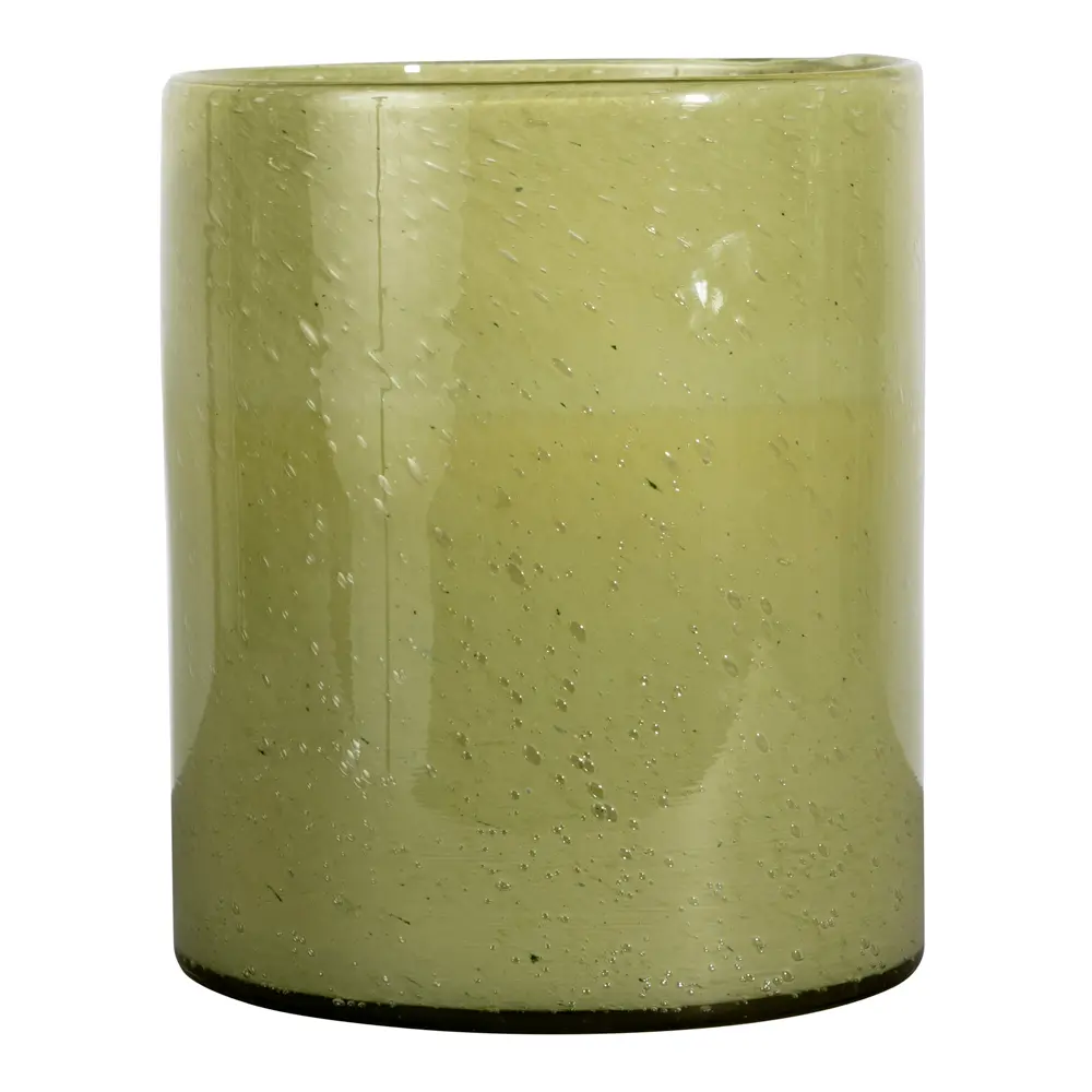 Calore vase/lyslykt L 24 cm grønn