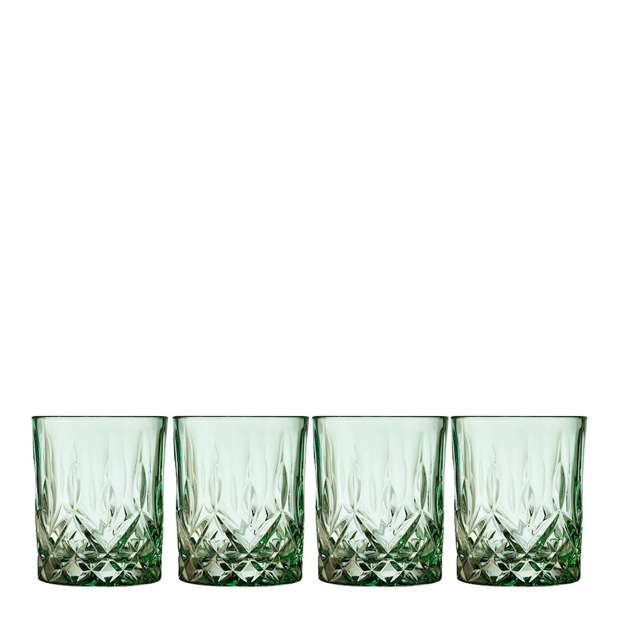 Lyngby Glas Sorrento Whiskyglas 32 cl 4-pack Grön