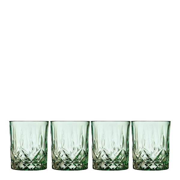 Sorrento Whiskyglas 32 cl 4-pack Grön
