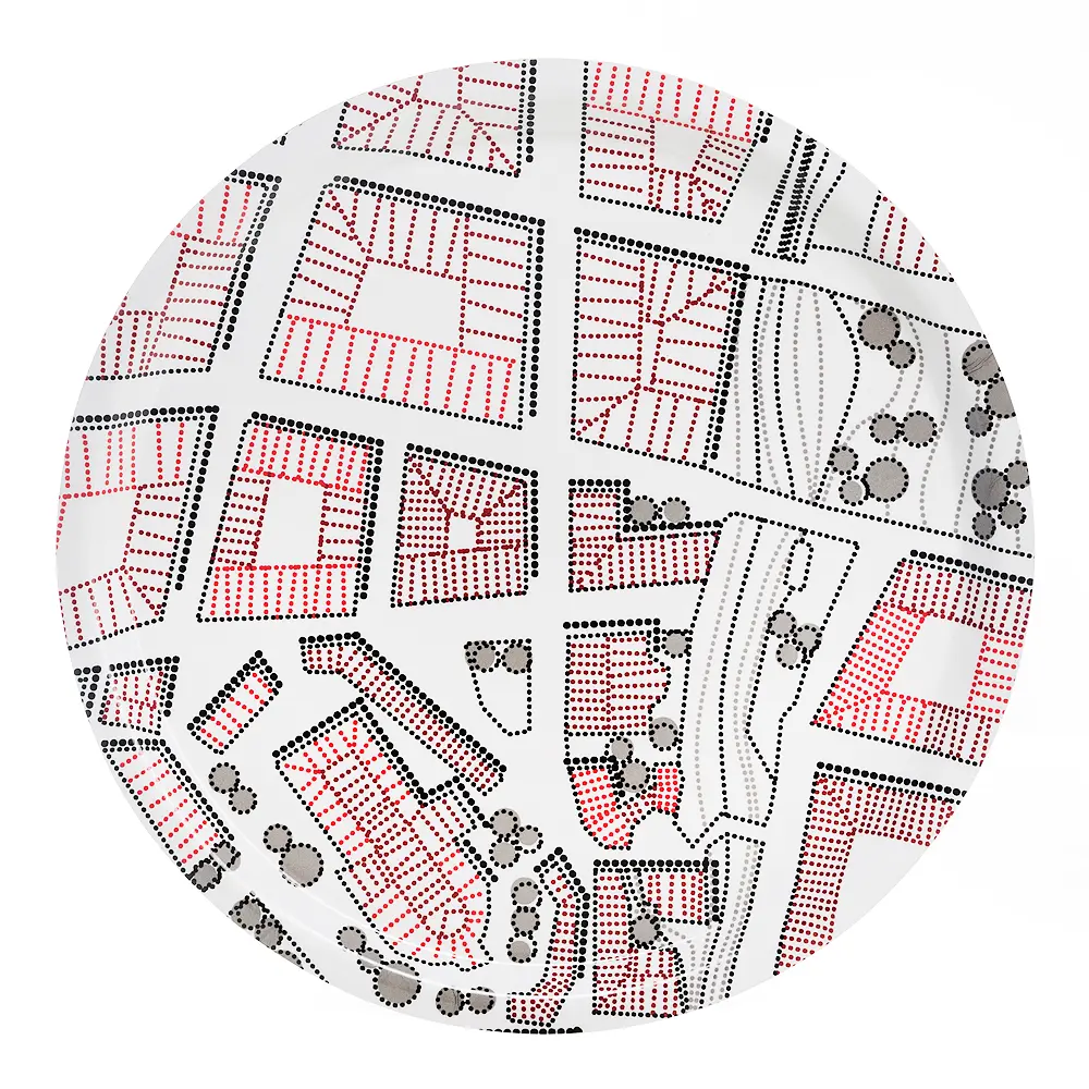 Sweden from above brett city 31 cm rosa