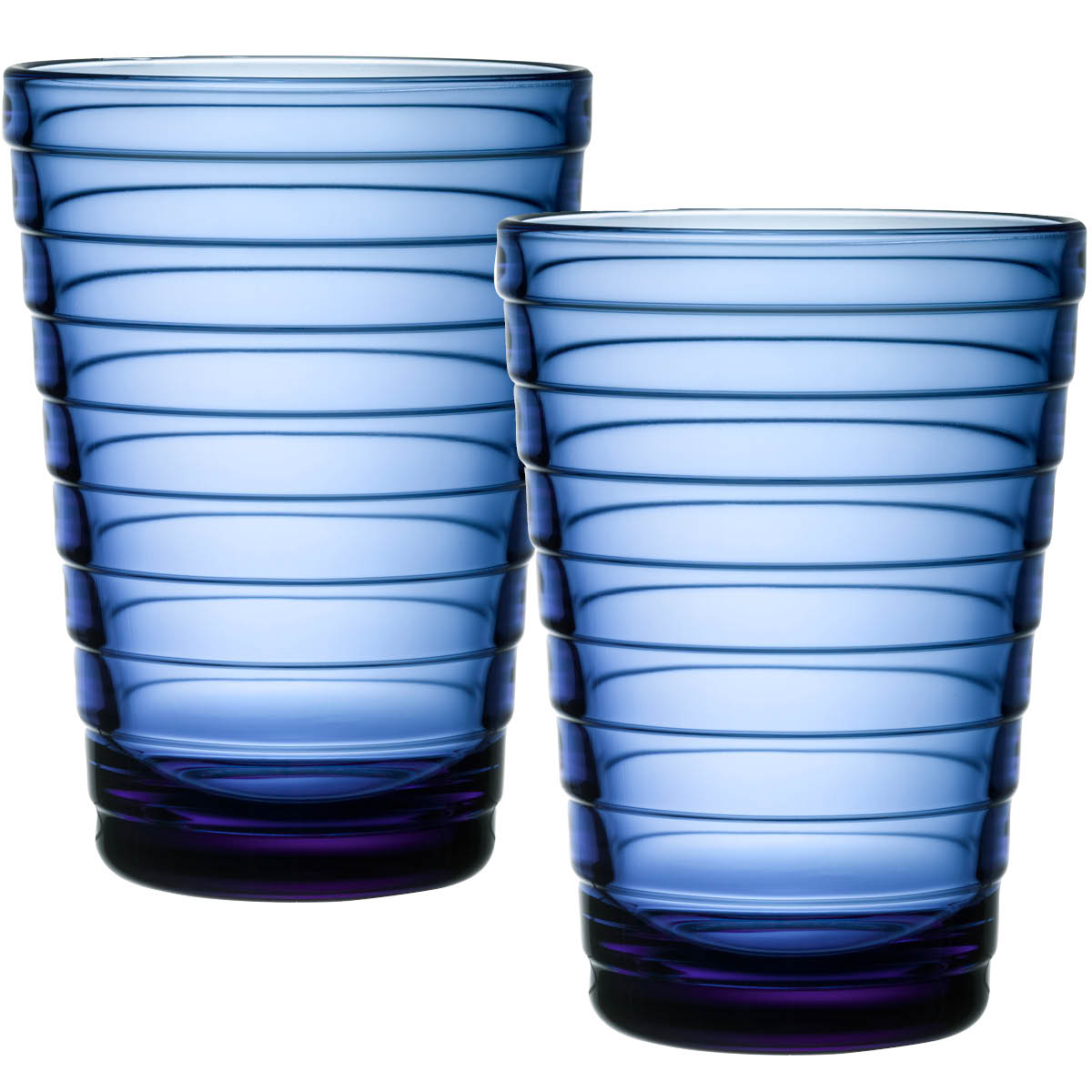 iittala – Aino Aalto Glas 33 cl 2-pack Ultramarinblå