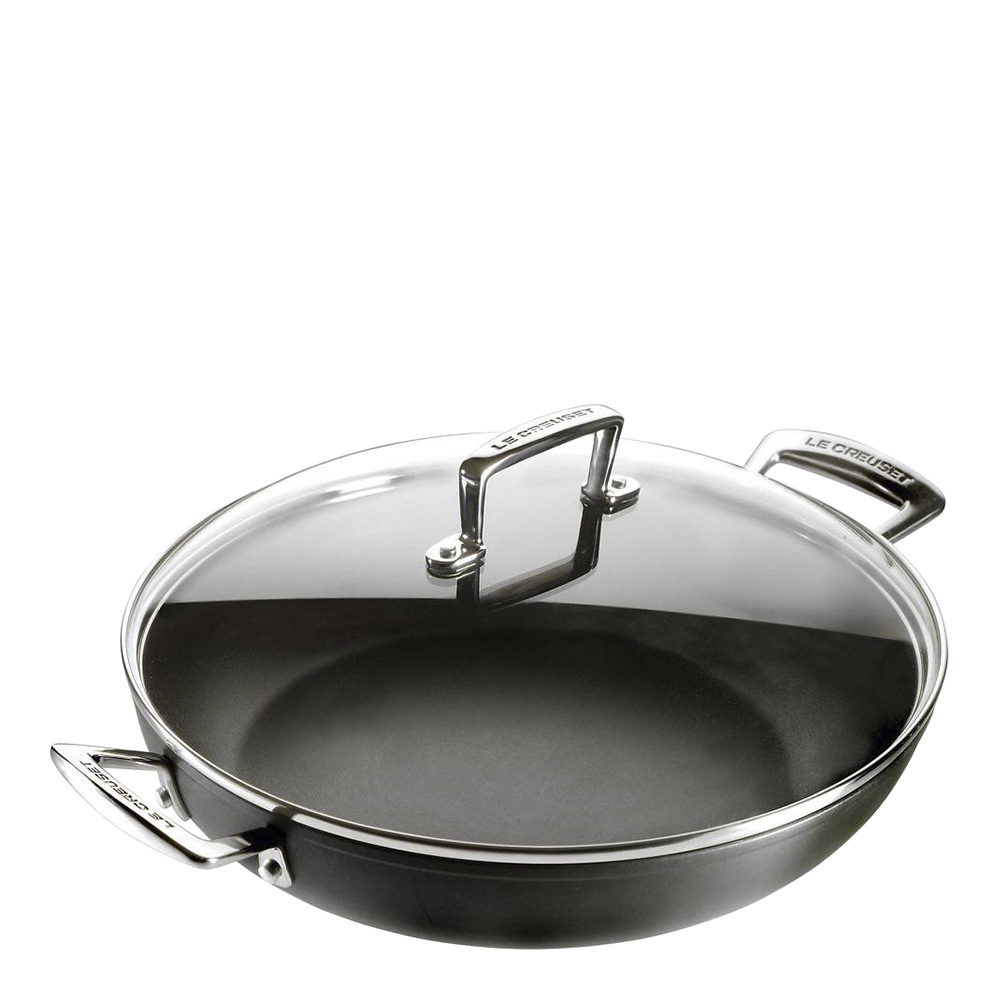 Le Creuset – Toughened Non-Stick Traktörgryta med glaslock 28 cm