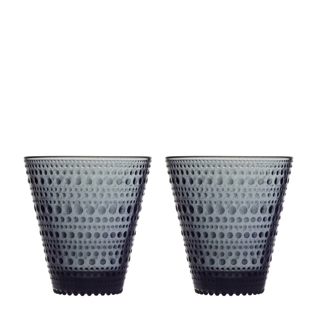 iittala – Kastehelmi Tumbler 30 cl 2-pack Mörkgrå