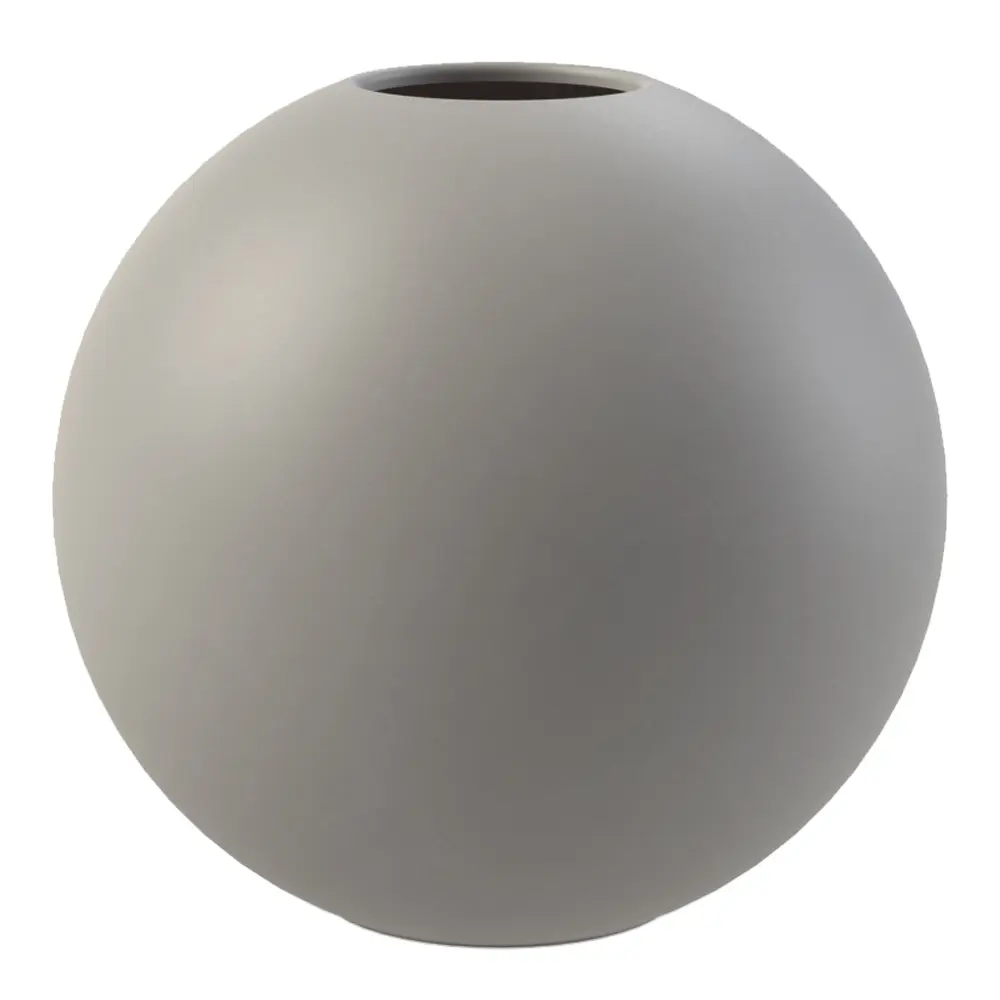 Ball vase 10 cm grå