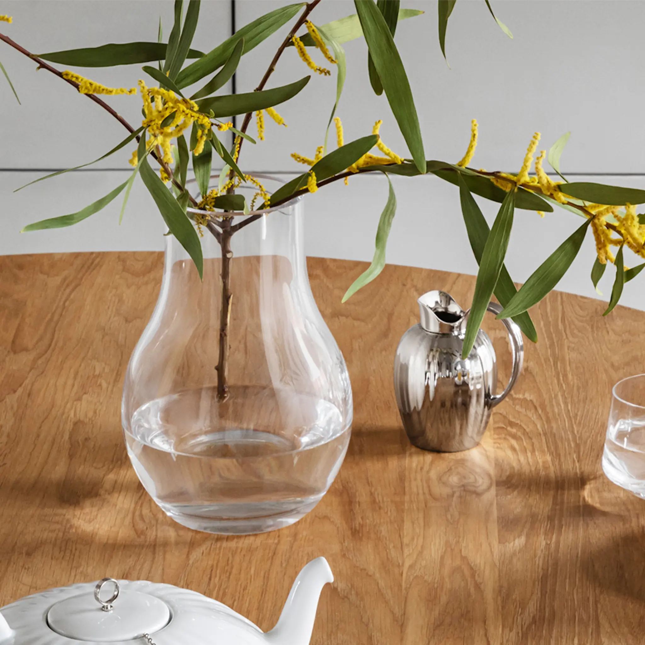 Georg Jensen Cafu vase glass 30 cm klar
