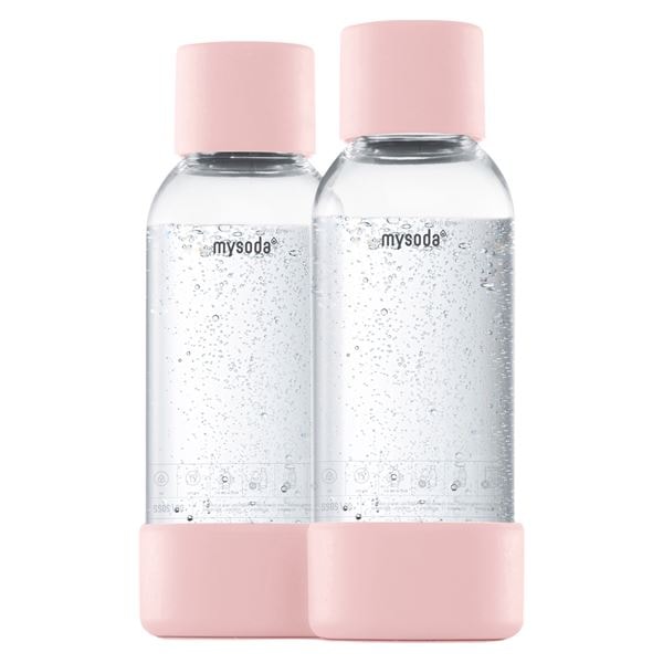 Flaska till Kolsyremaskin 2-pack 0,5 L Pink