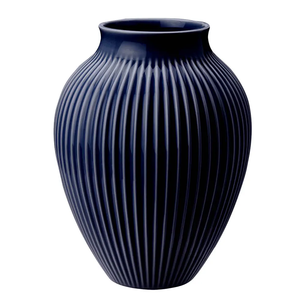 Ripple vase 20 cm dark blue