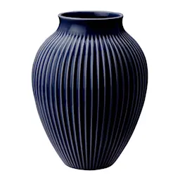 Knabstrup Keramik Ripple Maljakko 20 cm Tummansininen