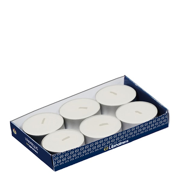 Stora värmeljus 5,9 cm 6-pack vit