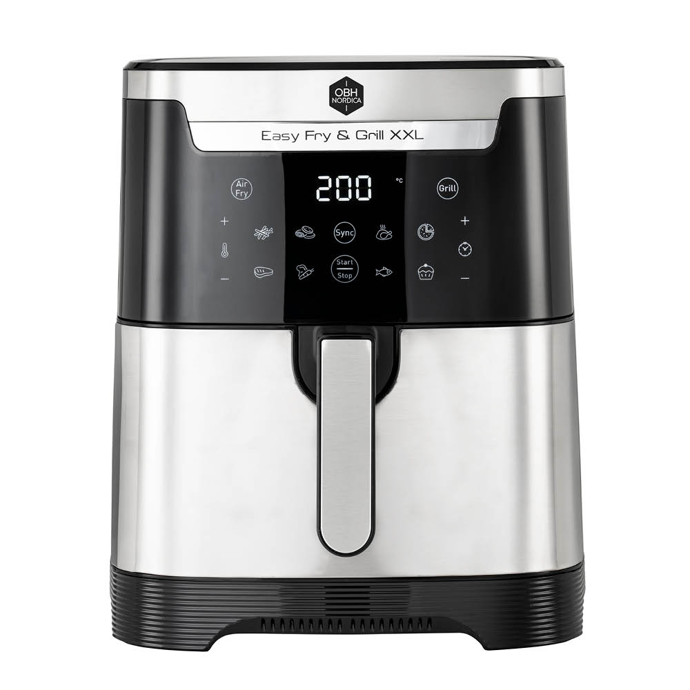 OBH Nordica - Easy Fry & Grill XXL airfryer 6,5 L 2-in-1 silver