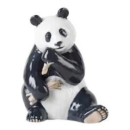 Royal Copenhagen Figurines Panda 18 cm svart/hvit