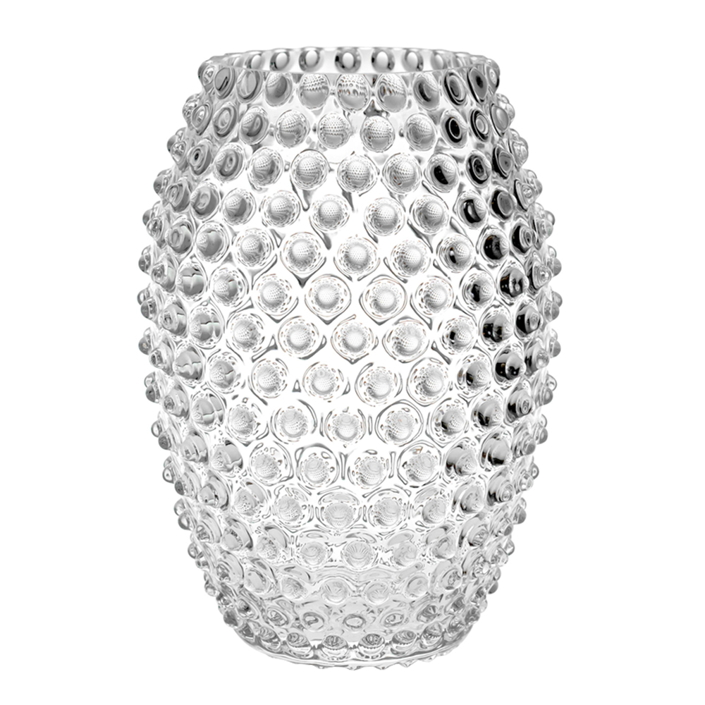Klimchi - Hobnail egg vase 18 cm crystal