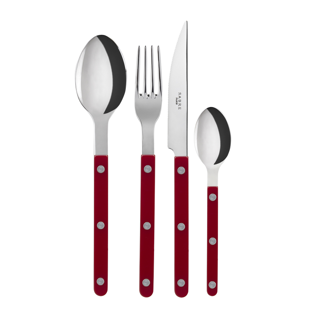 Sabre – Bistrot Bestickset 4 delar Burgundy