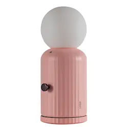 Lund London Skittle Lampa med Laddare Pink