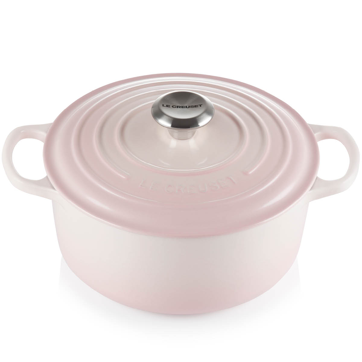 Le Creuset – Signature Gjutjärnsgryta rund 24 cm 4,2 L Shell Pink