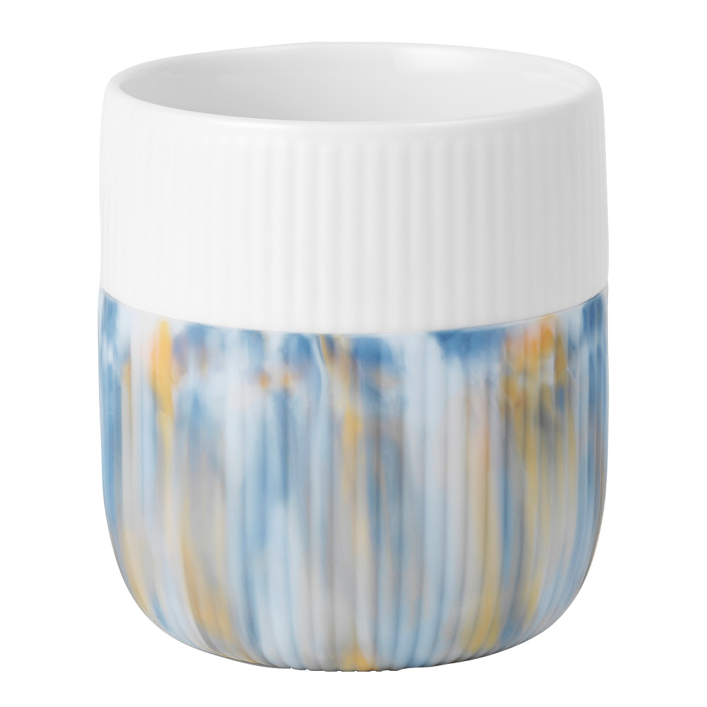 Läs mer om Royal Copenhagen - Fluted Contrast Marble mugg 35 cl ocean mist