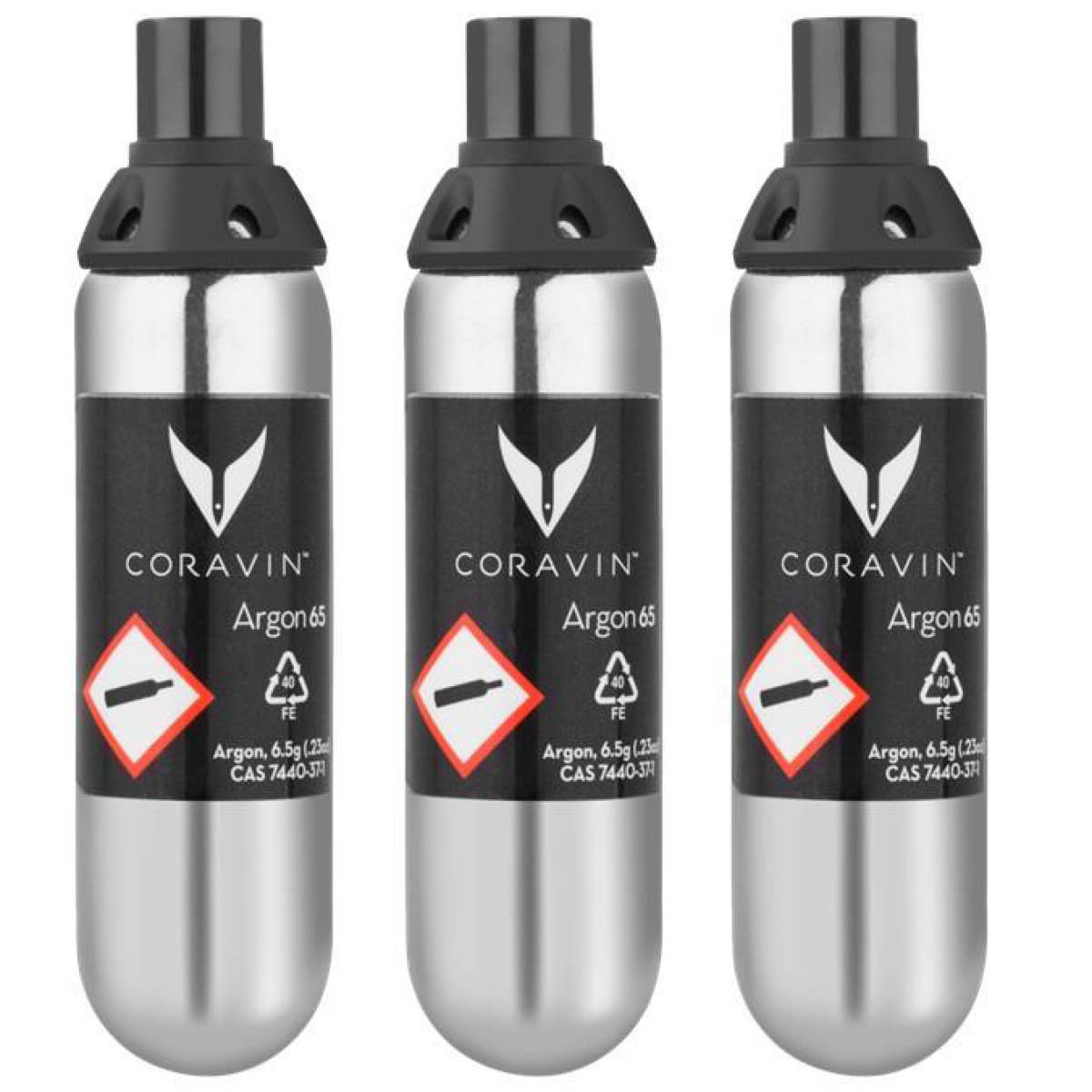 Coravin - Pure Gaspatron 3-pack Silver