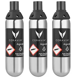 Coravin Pure Gaspatron 3-pack Silver