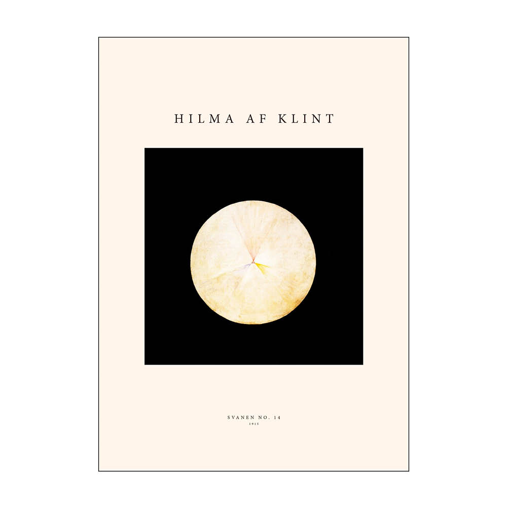 Läs mer om Poster & Frame - Hilma af Klint poster 50x70 cm svanen no. 14