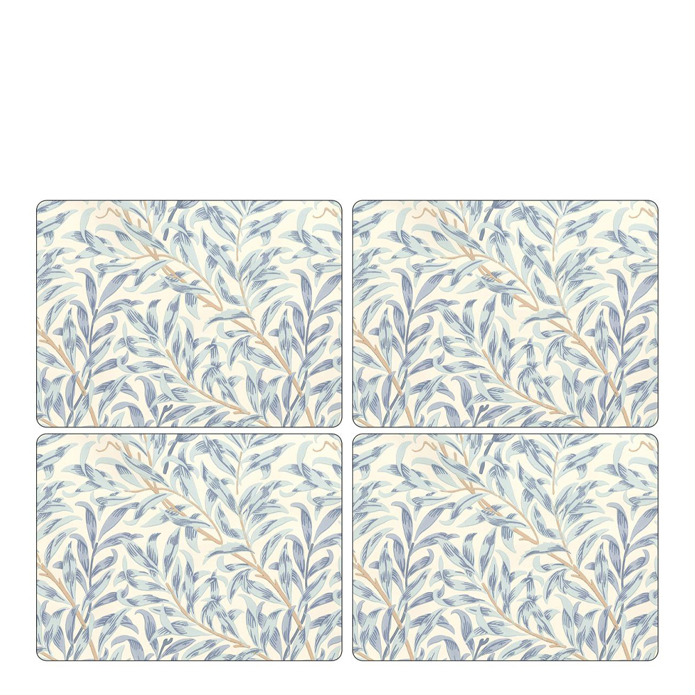 Morris & Co - Willow Bough Tabletter 30x40 cm 4-pack Blå