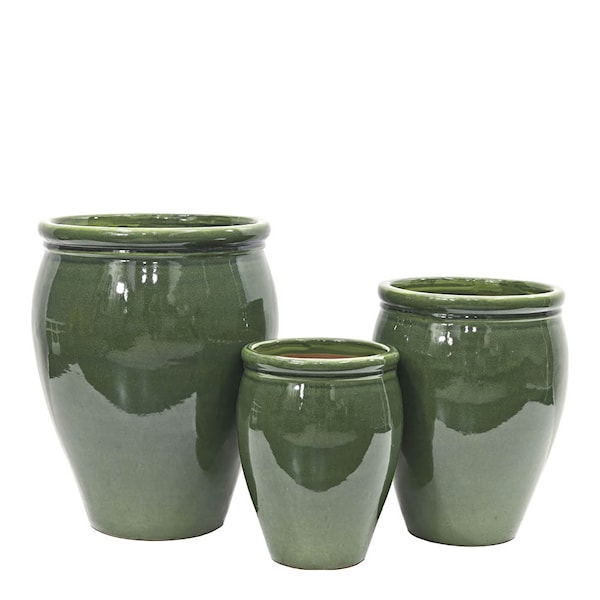 Blanka blomkruka 25/32/40 cm 3-pack irish green