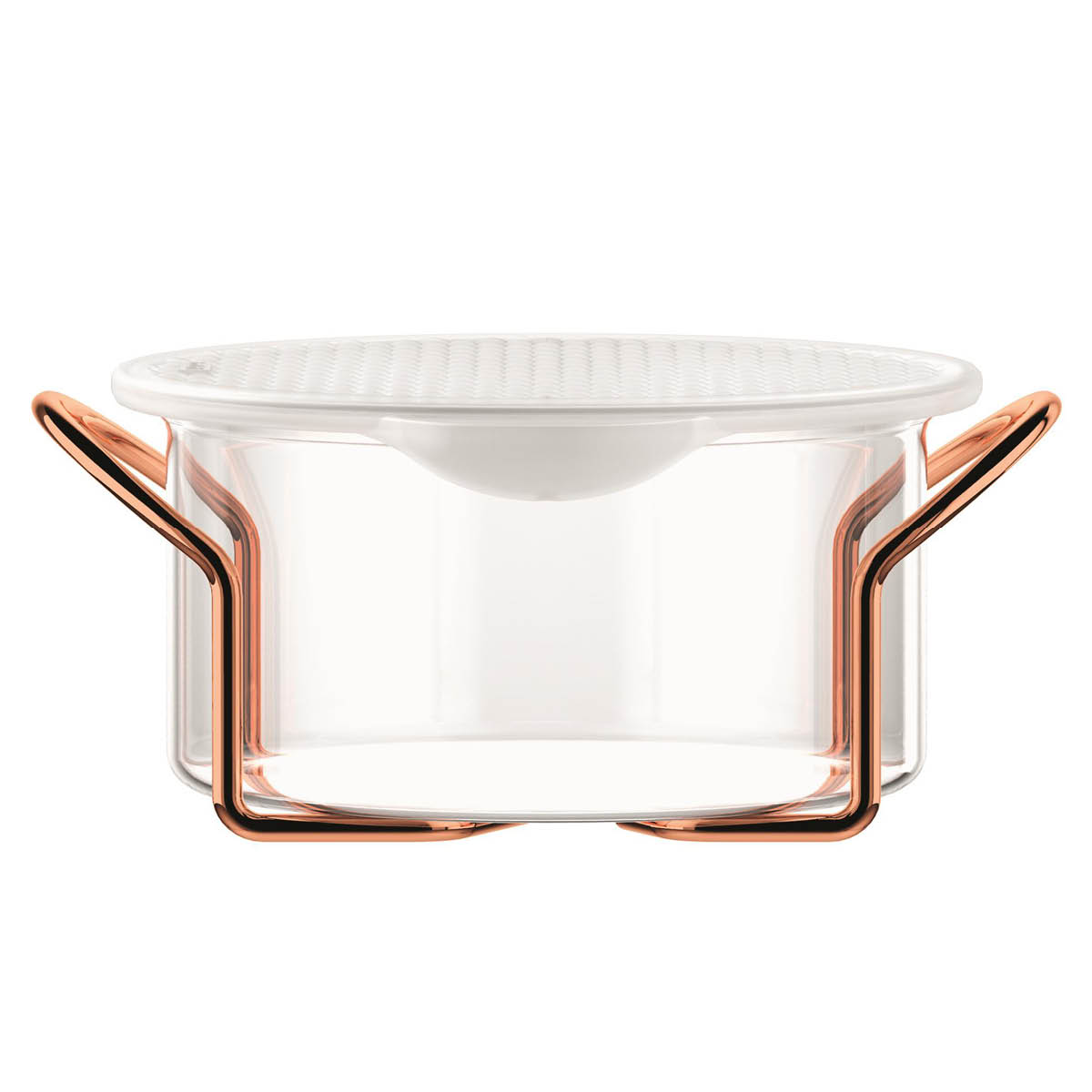 Bodum - Hot Pot Set Glasskål Med Stålstativ Och Silikonlock 1L