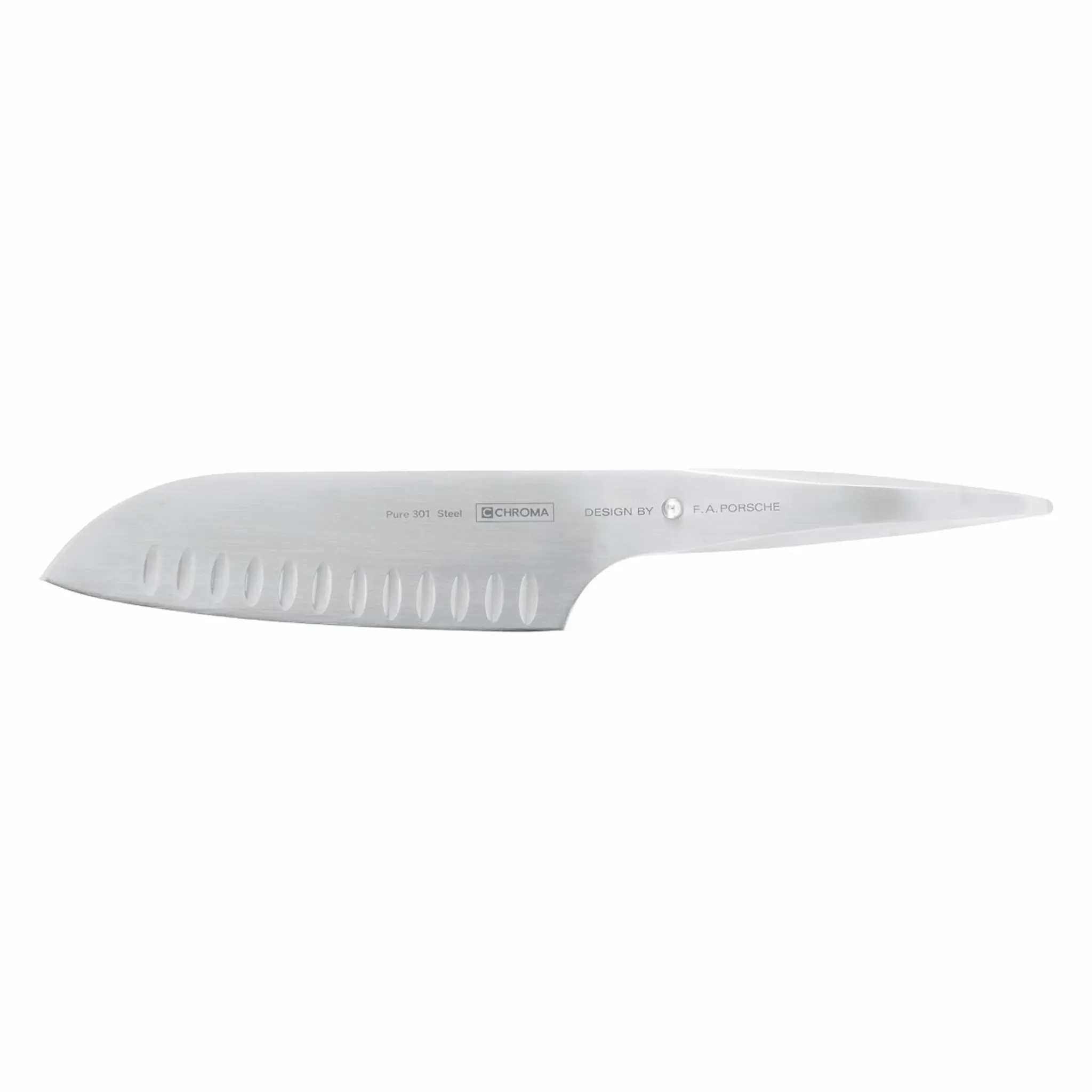 Chroma Type 301 kokkekniv med hull japansk 18 cm