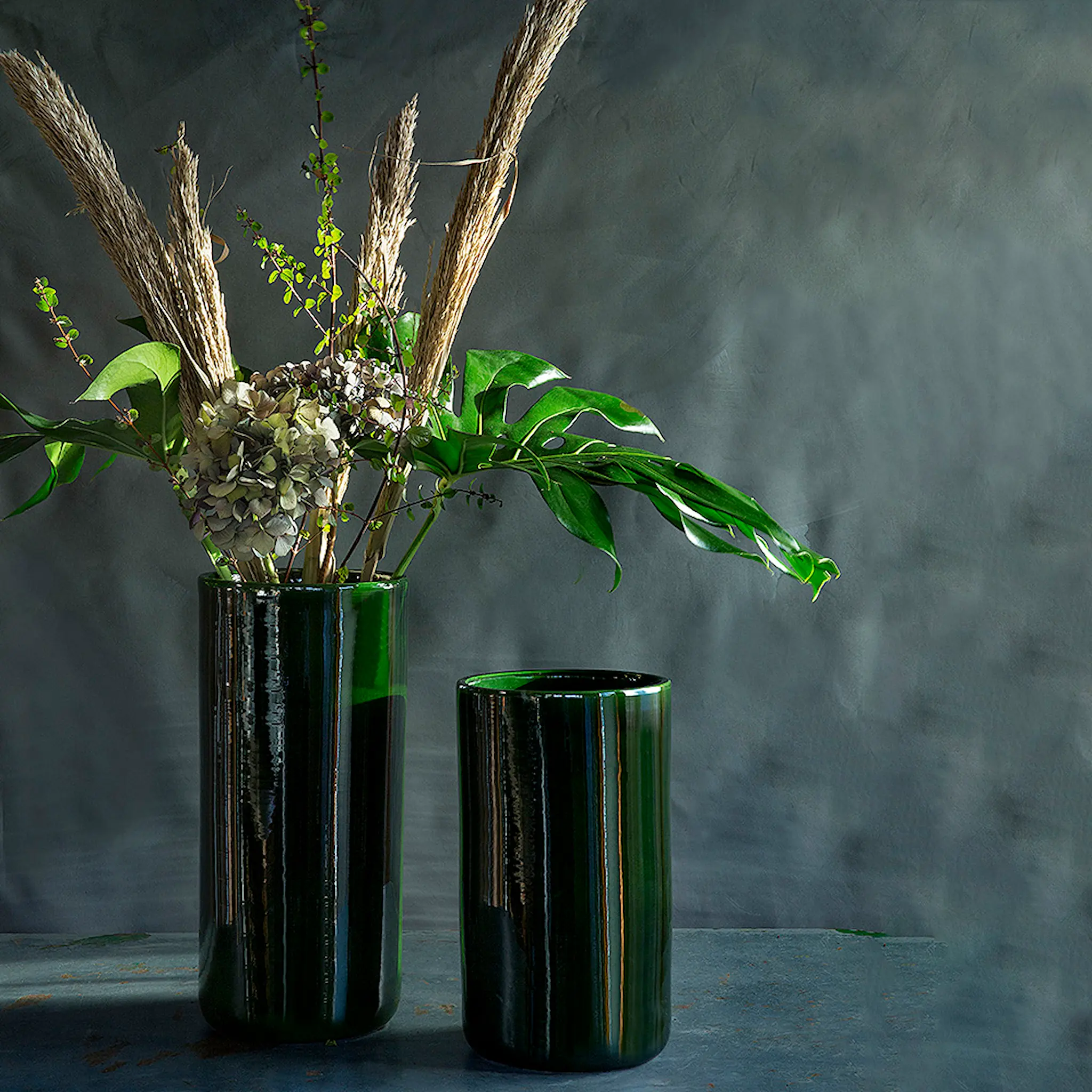 Bergs Potter Oak vase 40 cm grønn emerald