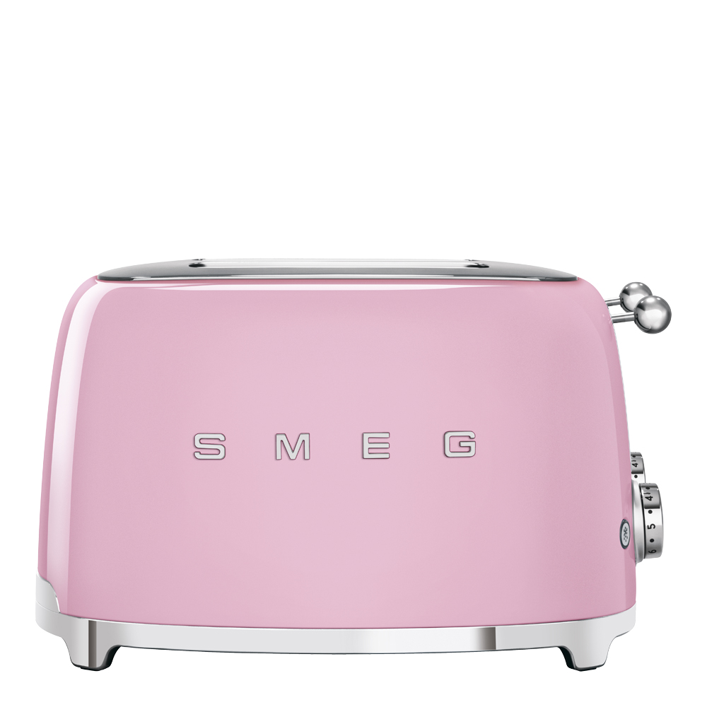 Smeg – Smeg Brödrost 4 skivor TSF02 kvadrat Rosa