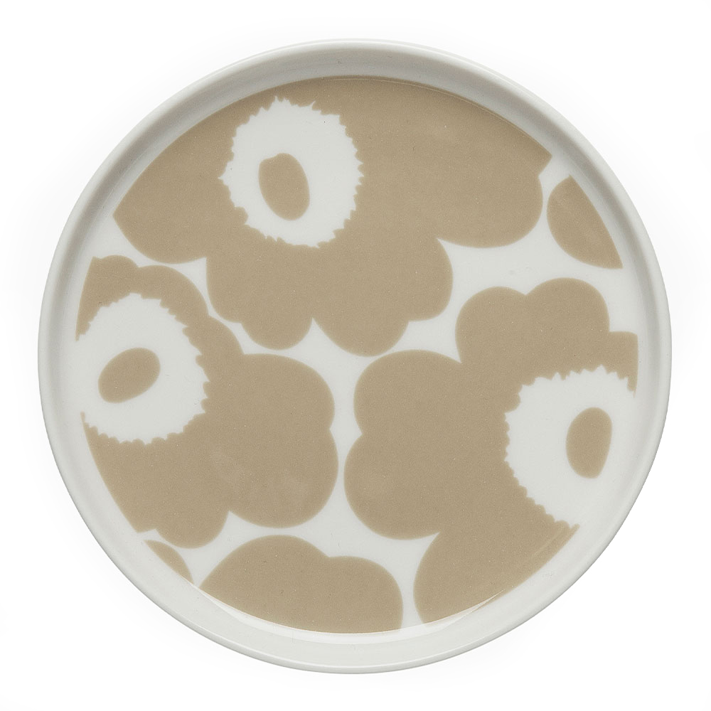 Marimekko – Unikko Tallrik 13,5 cm Beige/Vit