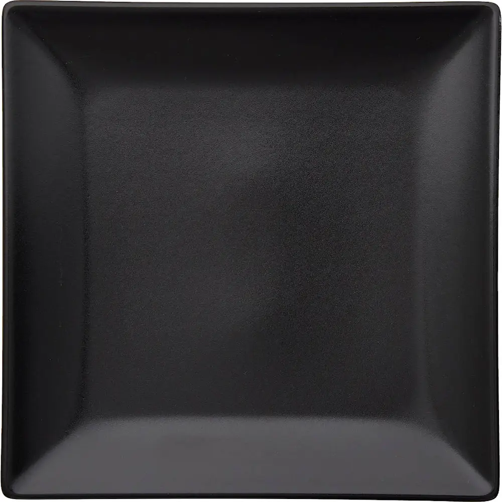 Quadro tallerken 18x18 cm svart