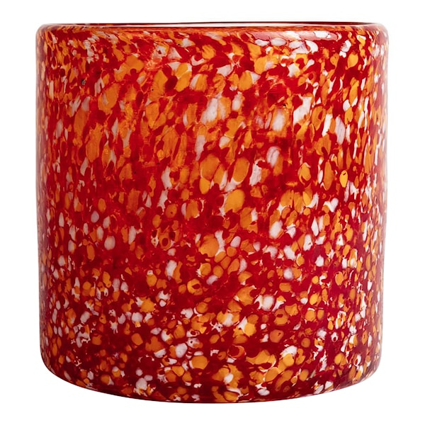 Calore Ljuslykta 15x15 cm Röd/Orange