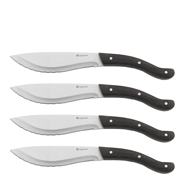 Tomahawk Steakkniv 4-pack Pakkaträ mörk