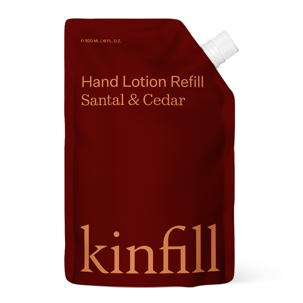 Kinfill – Refill handkräm 500 ml santal & cedar