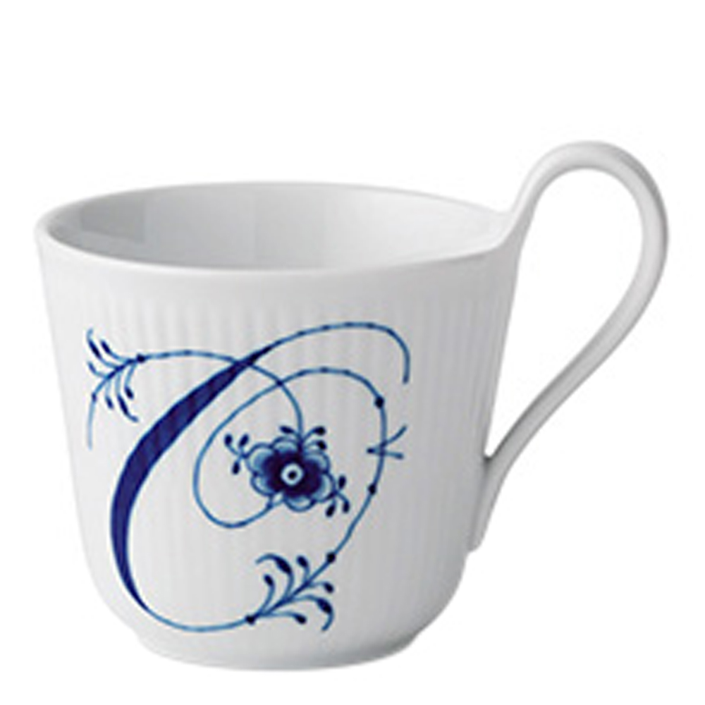 Royal Copenhagen – Blue Fluted Pl Alphabet Mugg 33 cl O