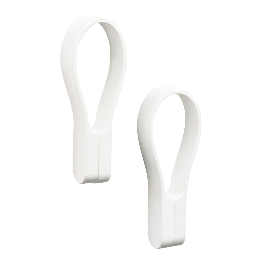 Läs mer om Zone - Loop handduksstropp magnet 2-pack white