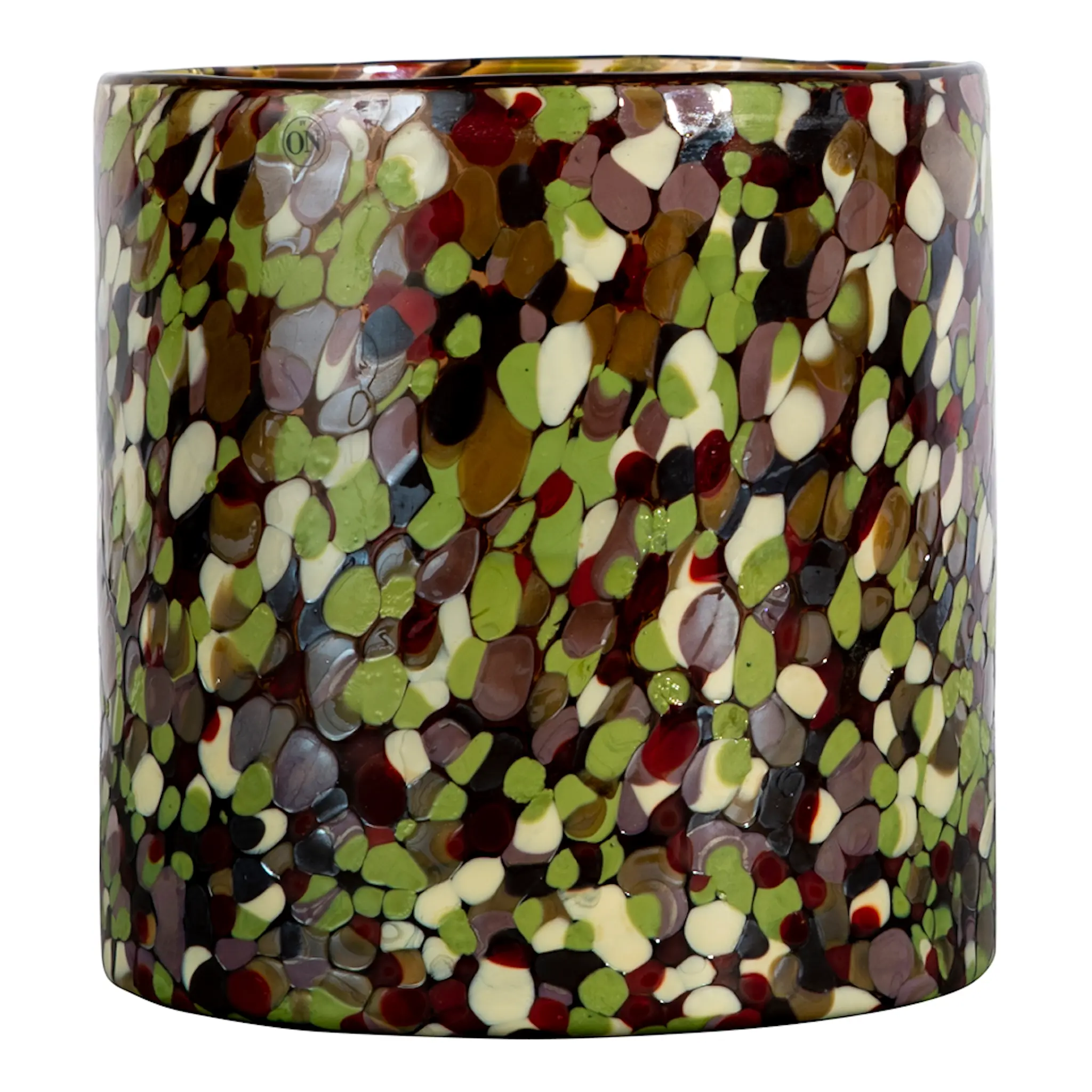 ByOn Calore vase/lyslykt 15x15 cm lime/svart
