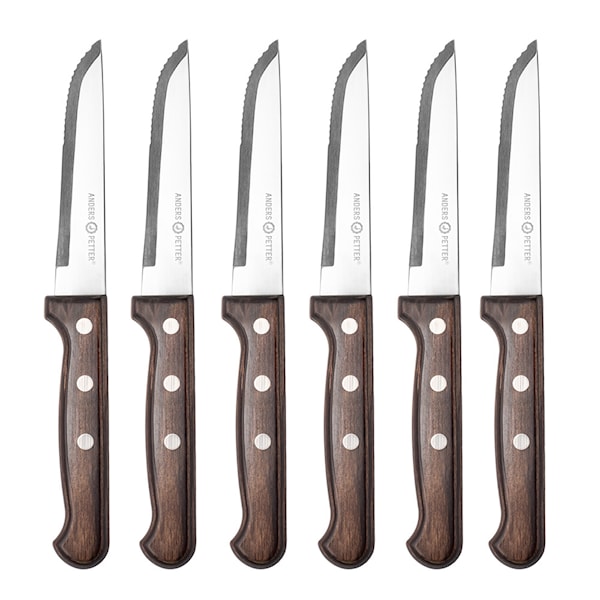 Classic grillkniv 6-pack natur/blank