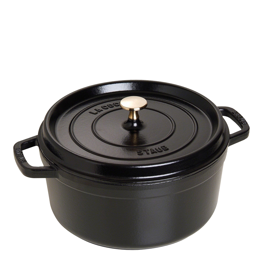 Staub – Gryta 5,2 L rund Svart