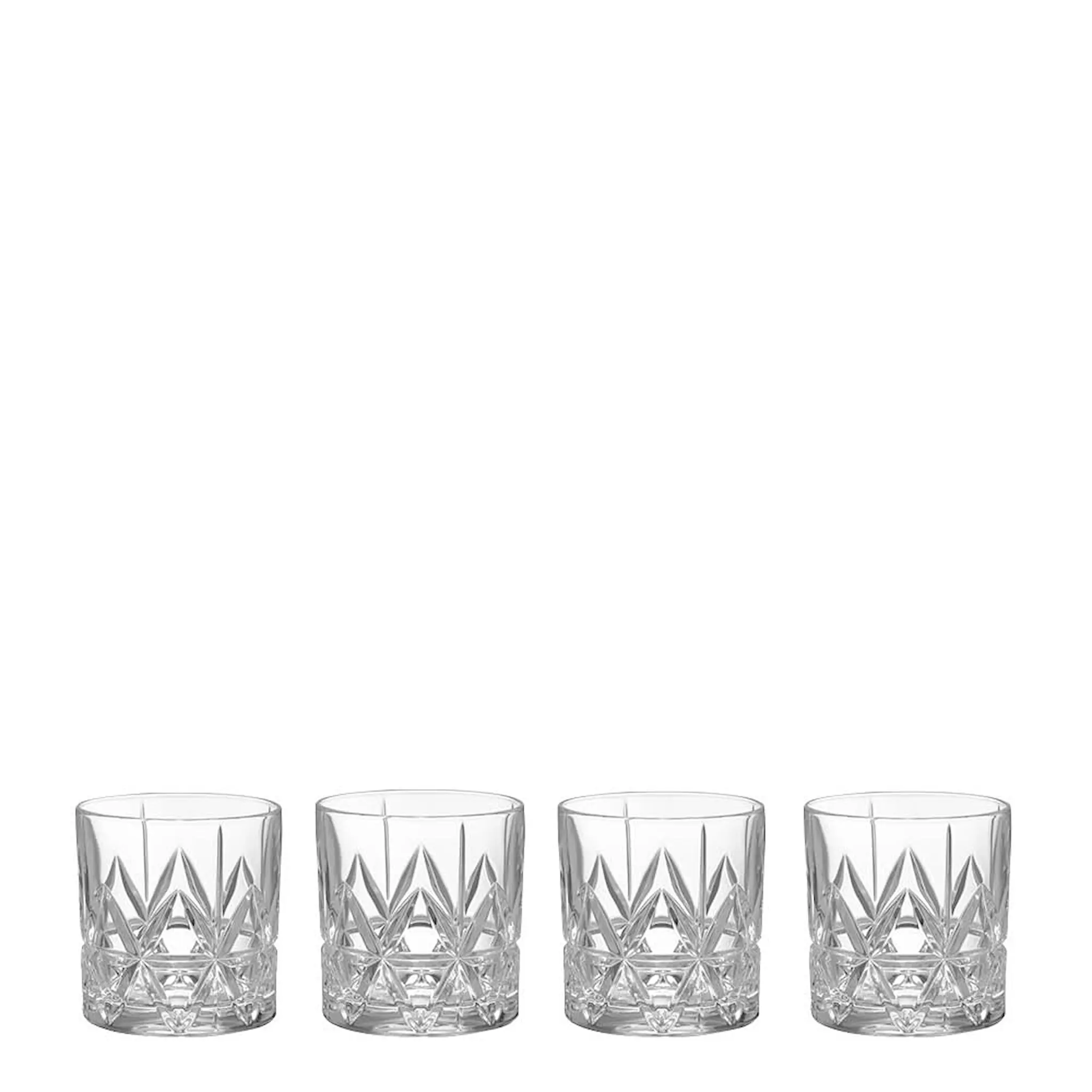 Orrefors Peak Double Old Fashioned glass 34 cl 4 stk