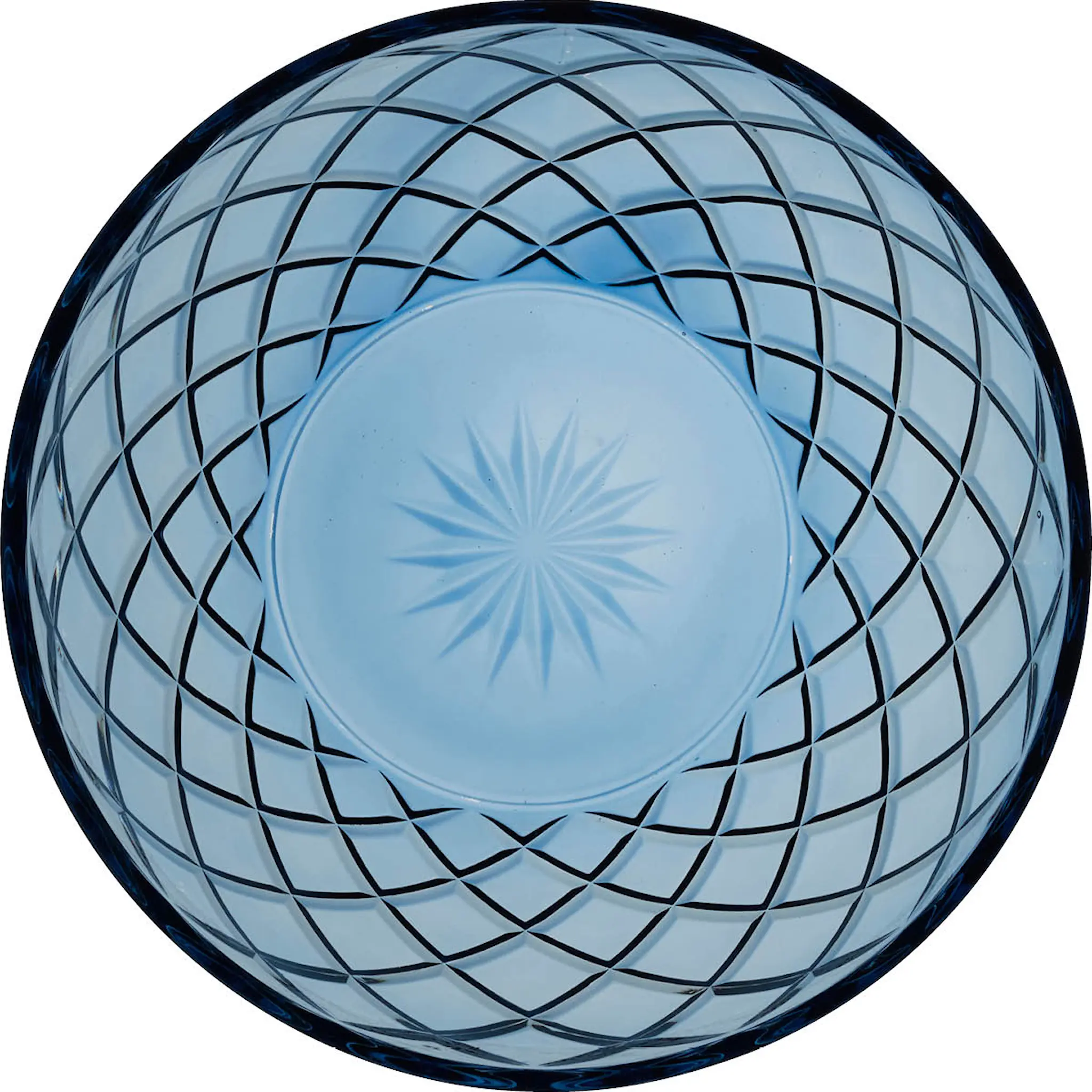 Lyngby Glas Sorrento Salladsskål 24 cm Blå