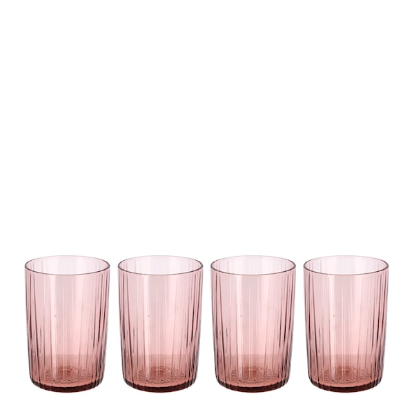 Kusintha vattenglas 28 cl 4-pack pink